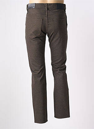 Pantalon slim stretch taille normale marron HUGO BOSS homme