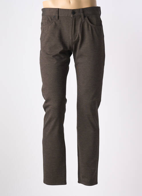Pantalon slim stretch taille normale marron HUGO BOSS homme