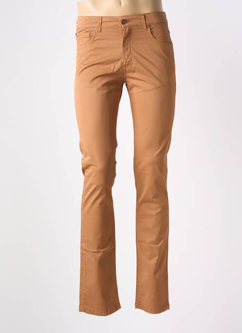 Jeans coupe slim stretch taille normale marron MCLASSICS homme