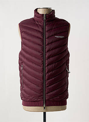 Doudoune poches sans capuche rouge ARMANI EXCHANGE homme