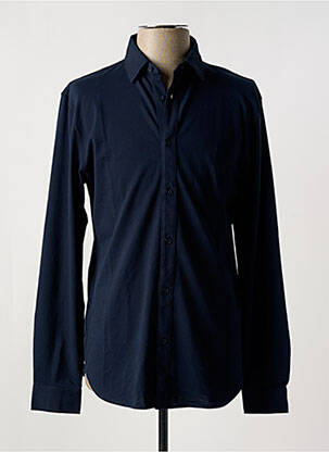 Chemise manches longues manches longues bleu ARMANI EXCHANGE homme