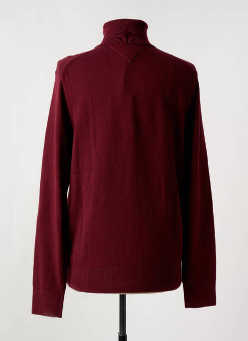 Pull col roulé rouge TOMMY HILFIGER pour homme