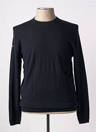 Pull col rond manches longues noir SUPERDRY homme