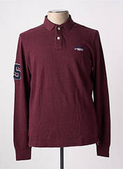 Polo rouge SUPERDRY pour homme seconde vue