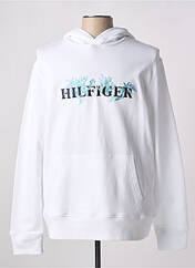 Sweat-shirt à capuche blanc TOMMY HILFIGER pour homme seconde vue