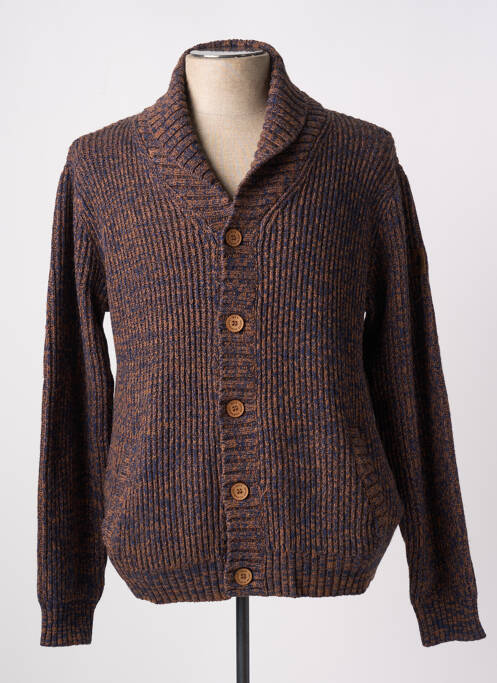 Gilet manches longues marron MCS pour homme