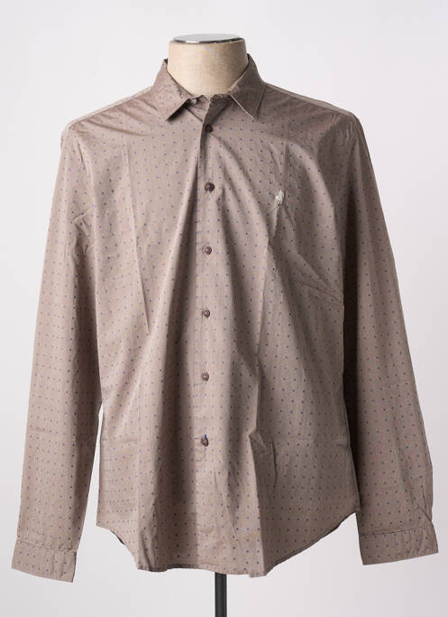 Chemise manches longues gris MCS pour homme