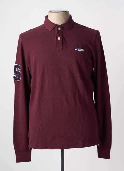 Polo rouge SUPERDRY pour homme