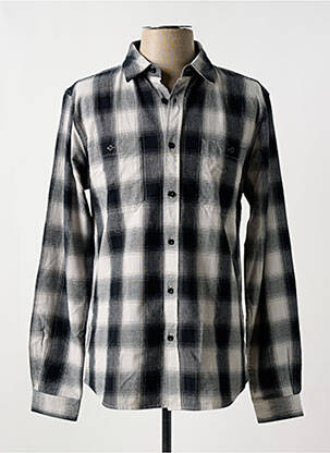 Chemise manches longues poches noir LE TEMPS DES CERISES homme