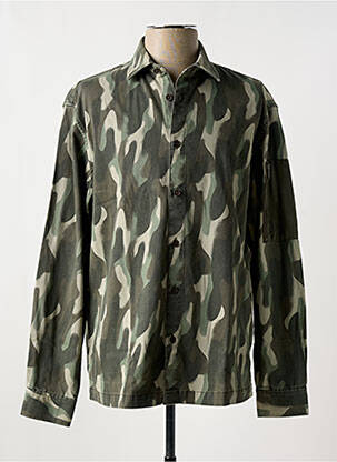 Chemise manches longues manches longues vert ARMANI EXCHANGE homme