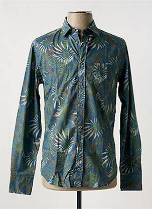 Chemise manches longues poches bleu MCLASSICS homme