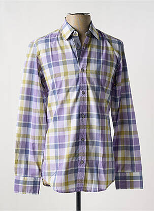 Chemise manches longues manches longues violet HUGO BOSS homme