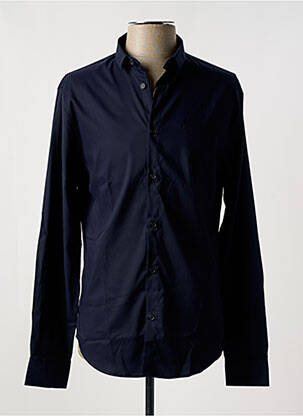 Chemise manches longues manches longues bleu ARMANI EXCHANGE homme