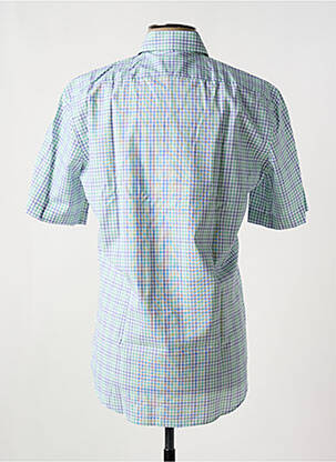 Chemise manches courtes imprimé carreaux vert HUGO BOSS homme