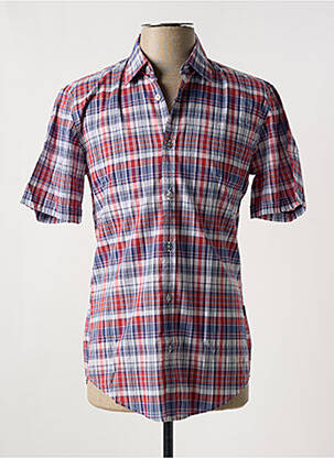 Chemise manches courtes coupe cintrée rouge HUGO BOSS homme