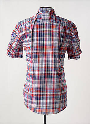 Chemise manches courtes imprimé carreaux rouge HUGO BOSS homme