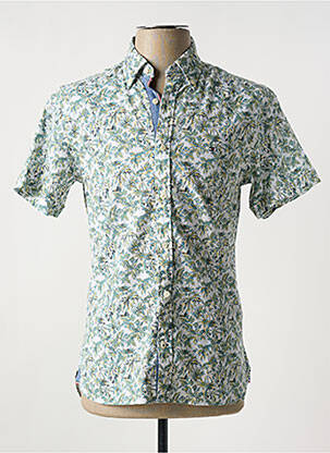 Chemise manches courtes imprimé fantaisie vert TOMMY HILFIGER homme