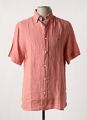 Chemise manches courtes manches courtes orange TOMMY HILFIGER homme
