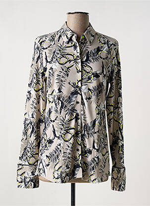 Chemise manches longues manches longues beige DESOTO homme