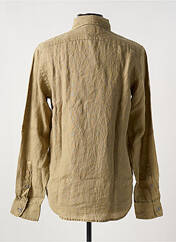 Chemise manches longues beige MCS pour homme seconde vue