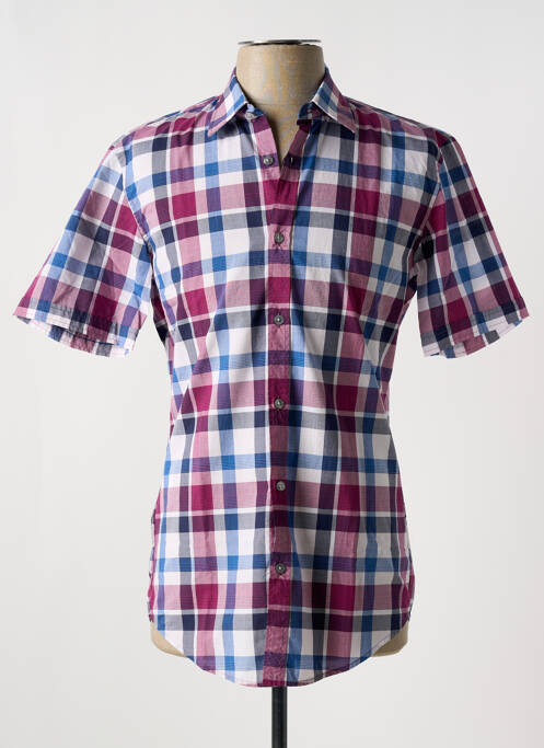 Chemise manches courtes coupe cintrée violet HUGO BOSS homme