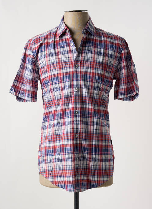 Chemise manches courtes coupe cintrée rouge HUGO BOSS homme