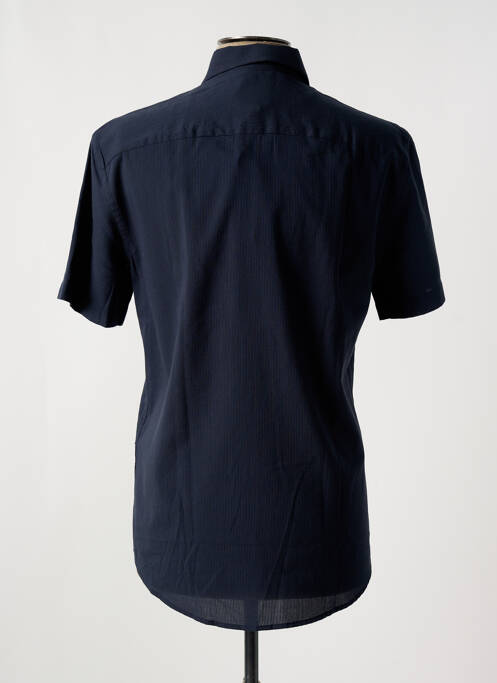 Chemise manches courtes coupe droite bleu ARMANI EXCHANGE homme