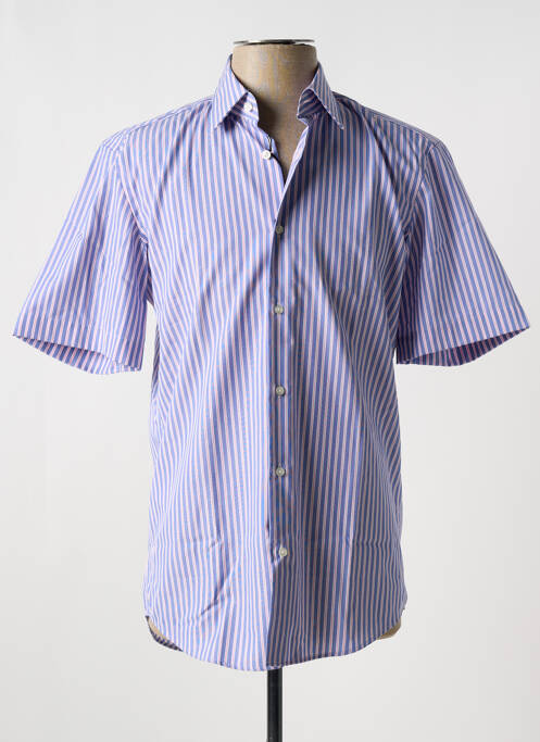 Chemise manches courtes bleu HUGO BOSS pour homme