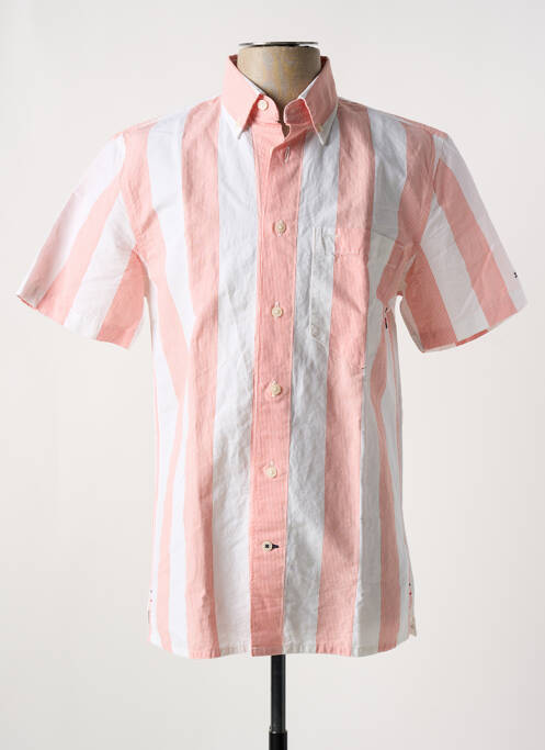 Chemise manches courtes orange TOMMY HILFIGER pour homme