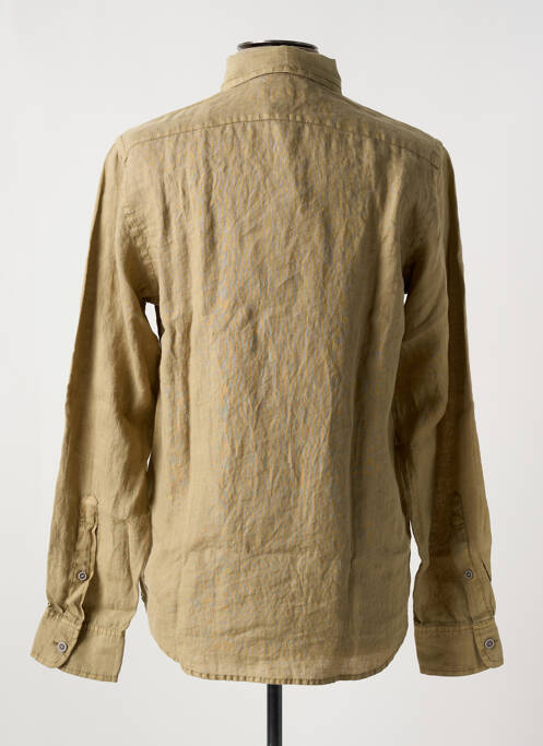 Chemise manches longues beige MCS pour homme