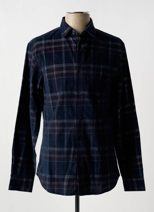 Chemise manches longues bleu ARMANI EXCHANGE pour homme