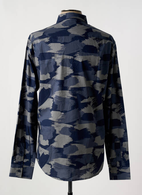 Chemise manches longues bleu ARMANI EXCHANGE pour homme