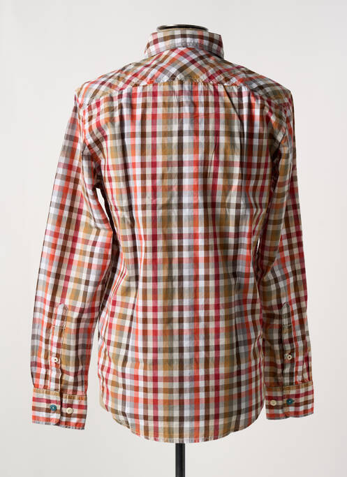 Chemise manches longues orange MCS pour homme