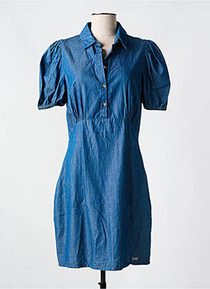 Robe courte manches courtes manches courtes bleu LES P'TITES BOMBES femme