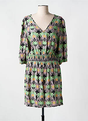 Robe courte manches courtes manches courtes vert MOLLY BRACKEN femme