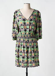 Robe courte manches courtes manches courtes vert MOLLY BRACKEN femme