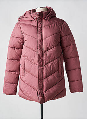 Doudoune poches a capuche rose LOSAN femme