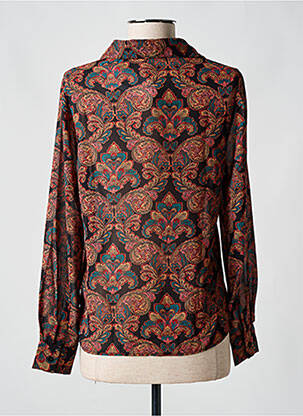 Chemisier tissage crêpe manches longues noir MOLLY BRACKEN femme