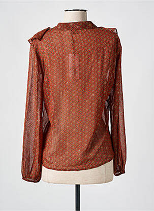 Gilet manches longues manches longues marron MOLLY BRACKEN femme