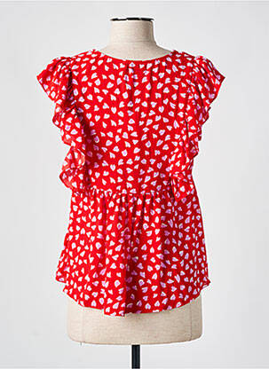Blouse manches courtes manches courtes rouge MOLLY BRACKEN femme