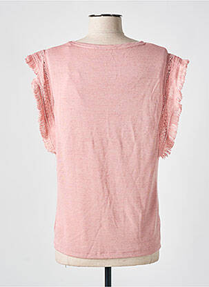 T-shirt coupe droite manches courtes rose LES P'TITES BOMBES femme
