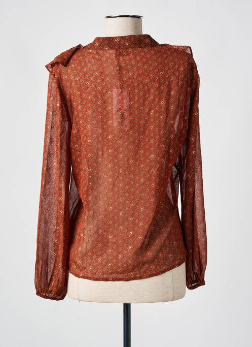 Gilet manches longues marron MOLLY BRACKEN pour femme