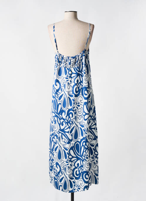 Robe mi-longue bleu LOSAN pour femme