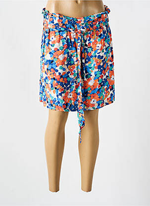Jupe courte taille élastique bleu MOLLY BRACKEN femme