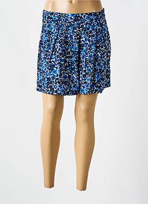 Jupe short taille élastique bleu MOLLY BRACKEN femme