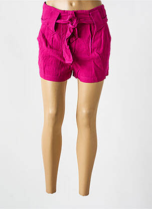 Short coupe fluide taille normale rose SEE U SOON femme