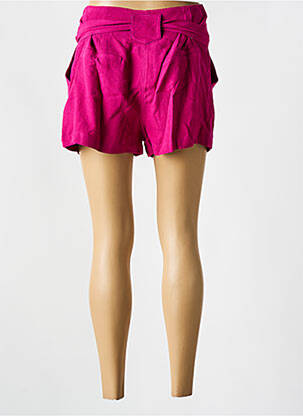 Short coupe fluide taille normale rose SEE U SOON femme