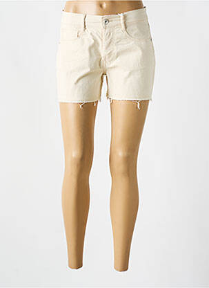 Short fermeture zippée sous rabat boutonné taille normale beige LPB femme