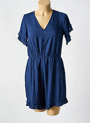 Combishort coupe fluide manches courtes bleu MOLLY BRACKEN femme