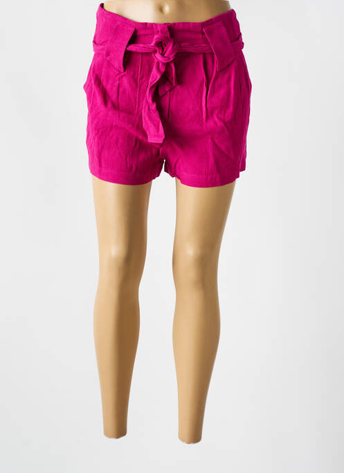 Short taille à pinces taille normale rose SEE U SOON femme
